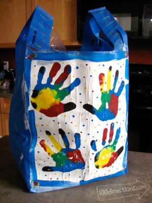 Handprint shopping bag - 100 Directions