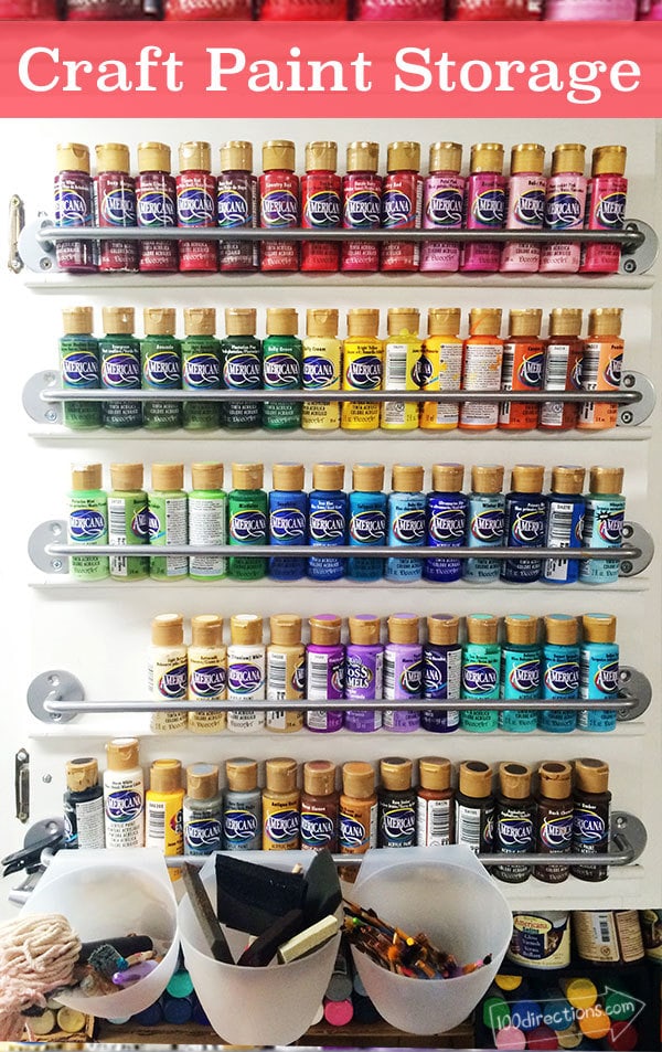 How to organize your Acrylic Bottle Paints!  Craft paint storage, Bottle  painting, Craft room organization