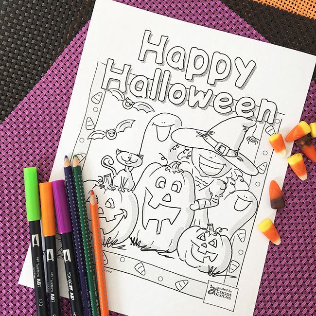 Download Cute Halloween Coloring Pages 100 Directions
