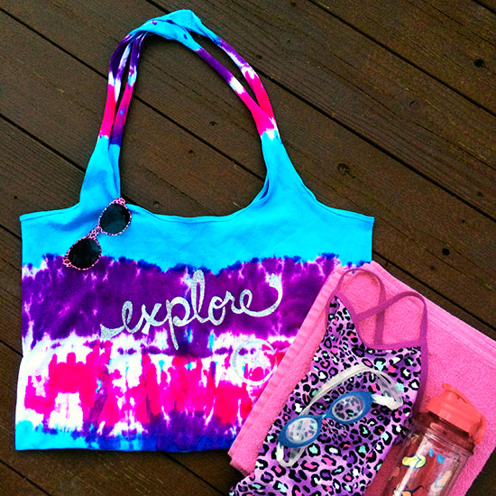 How to Tie Dye and Make a T-shirt Bag