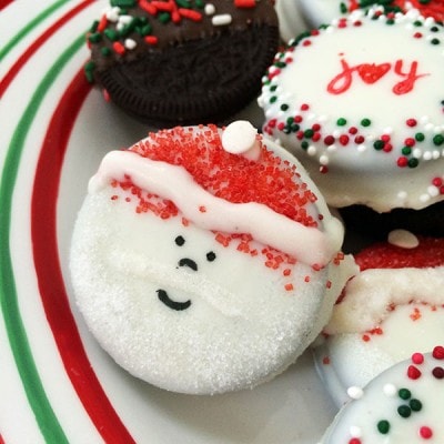 Editble Art OREO Dipped Christmas Cookies - 100 Directions