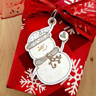 Make Handmade Snowman Gift Tags - 100 Directions