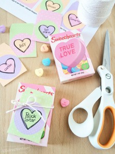 Conversation Heart Printable Valentine Tags - 100 Directions