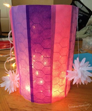 DIY Pretty Colored Hanging Pendant Light - 100 Directions