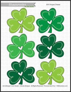 Shamrock SVG Cut File and Free Printable - 100 Directions