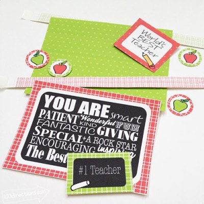 Teacher Appreciation Free Printable Card Kit - 100 Directions