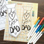 I Love You Dad Printable DIY Father's Day Card - 100 Directions