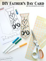 I Love You Dad Printable DIY Father's Day Card - 100 Directions