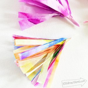 Rainbow Garland and Free Printable - 100 Directions