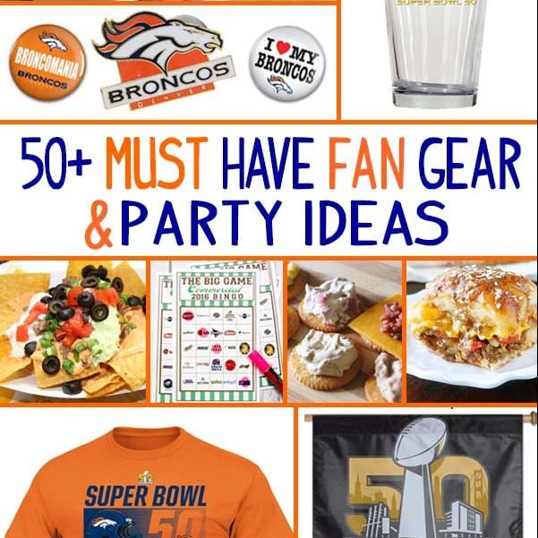 50 Must Have Denver Football Gear and Party Ideas  Broncos party, Denver  football, Broncos football party