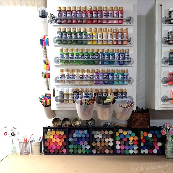 Craft Room Paint Organizer