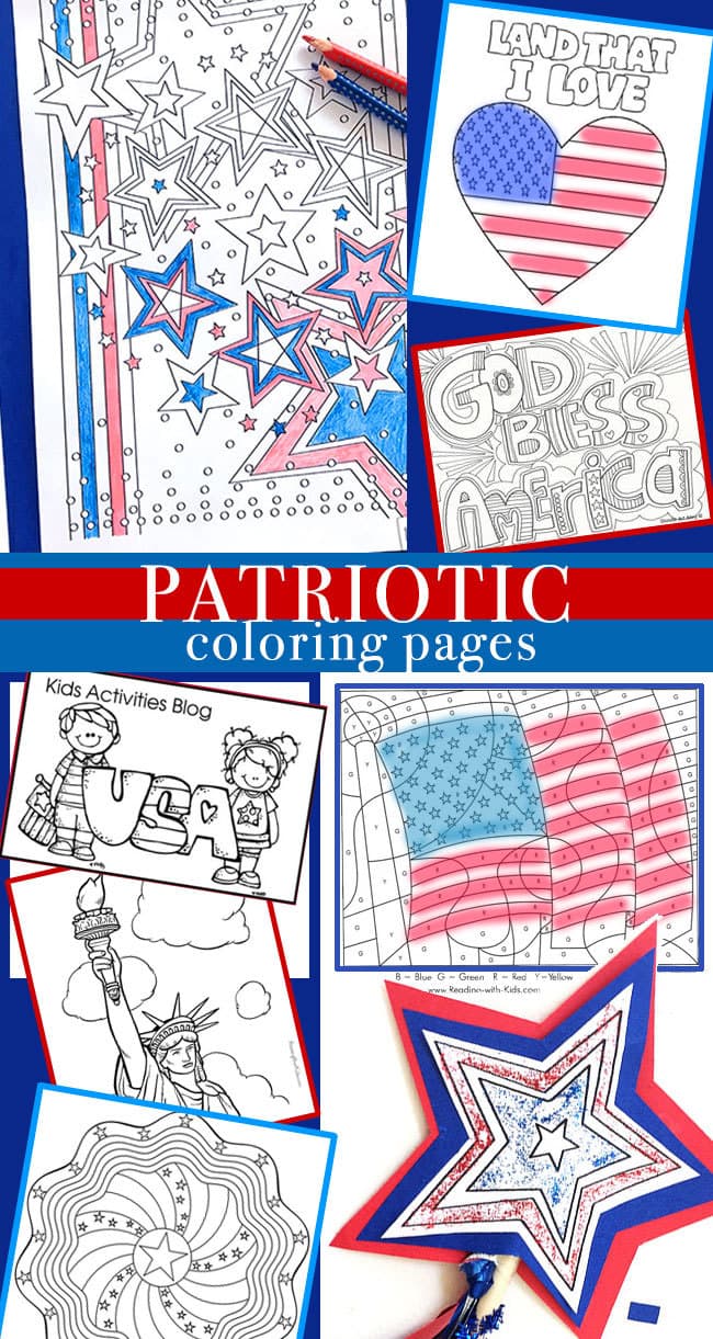 Patriotic Coloring Pages - 21 Directions