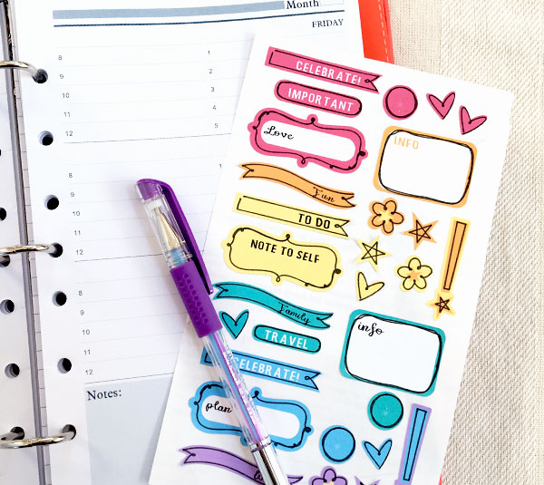 DIY Planner Stickers - 100 Directions