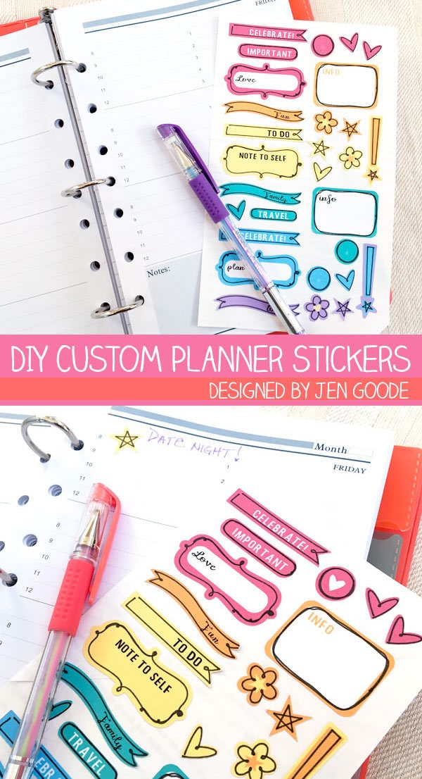 DIY Planner Stickers - 100 Directions