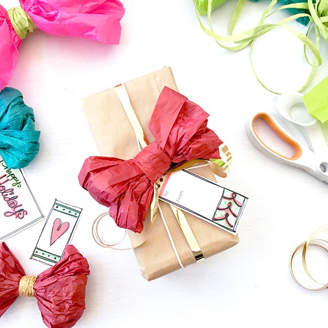 paper gift ribbon