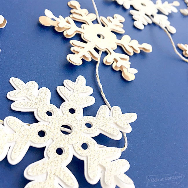 Paper Straw Snowflake Garland - Dwell Beautiful