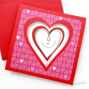 DIY Cute Smiley Heart Card - 100 Directions