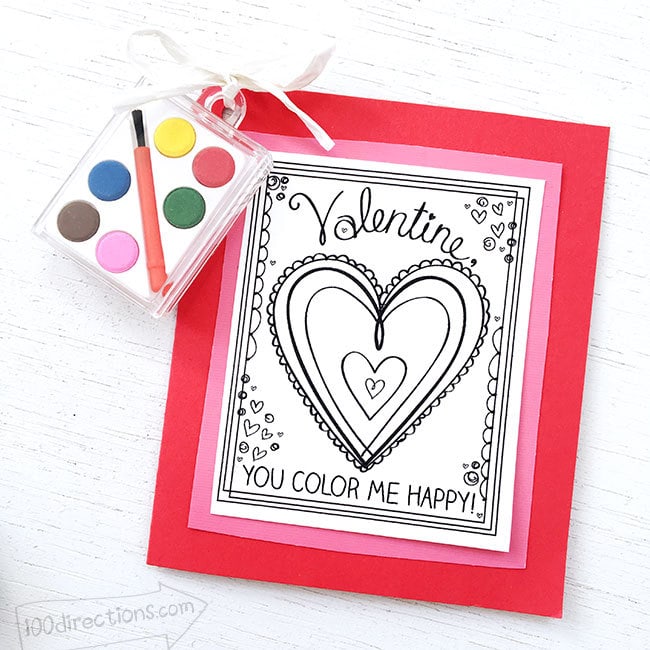 Doodling and Washi Tape Valentines - 100 Directions