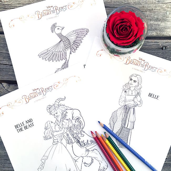 Beauty And The Beast Coloring Pages 100 Directions