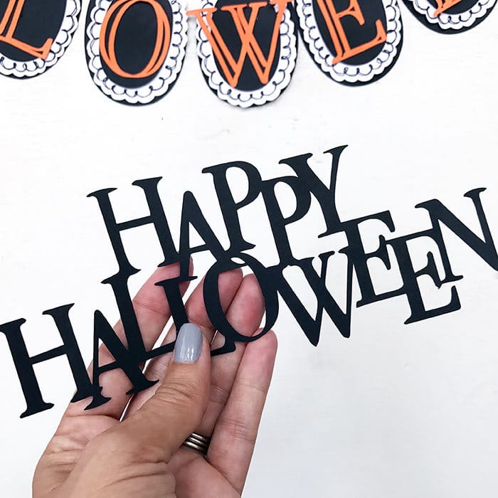 Download DIY Happy Halloween Banner SVG Kit - 100 Directions