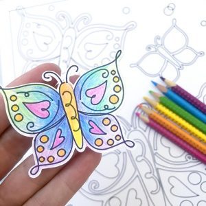 make your own butterfly coloring page  100 directions