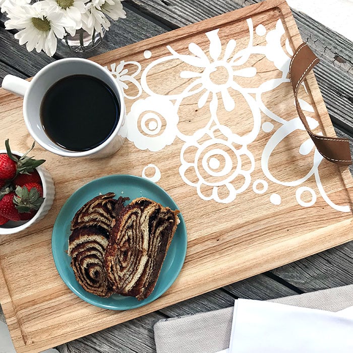 EASY! DIY Round Wood Serving Tray