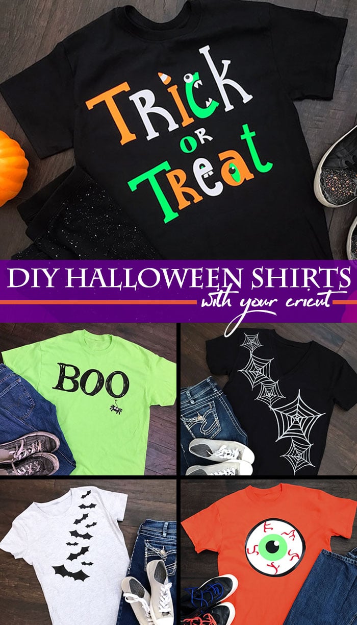 Make Your Own Halloween Shirts with Your Cricut - 100 Directions