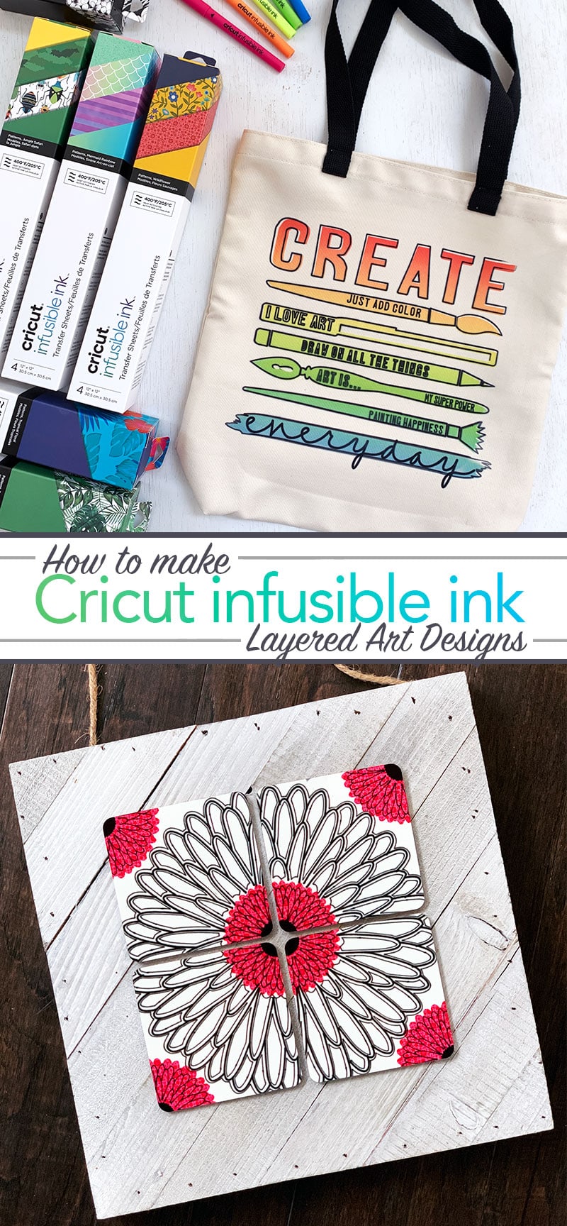 How to Use Cricut Infusible Ink and Layered Design Projects - 100 Directions