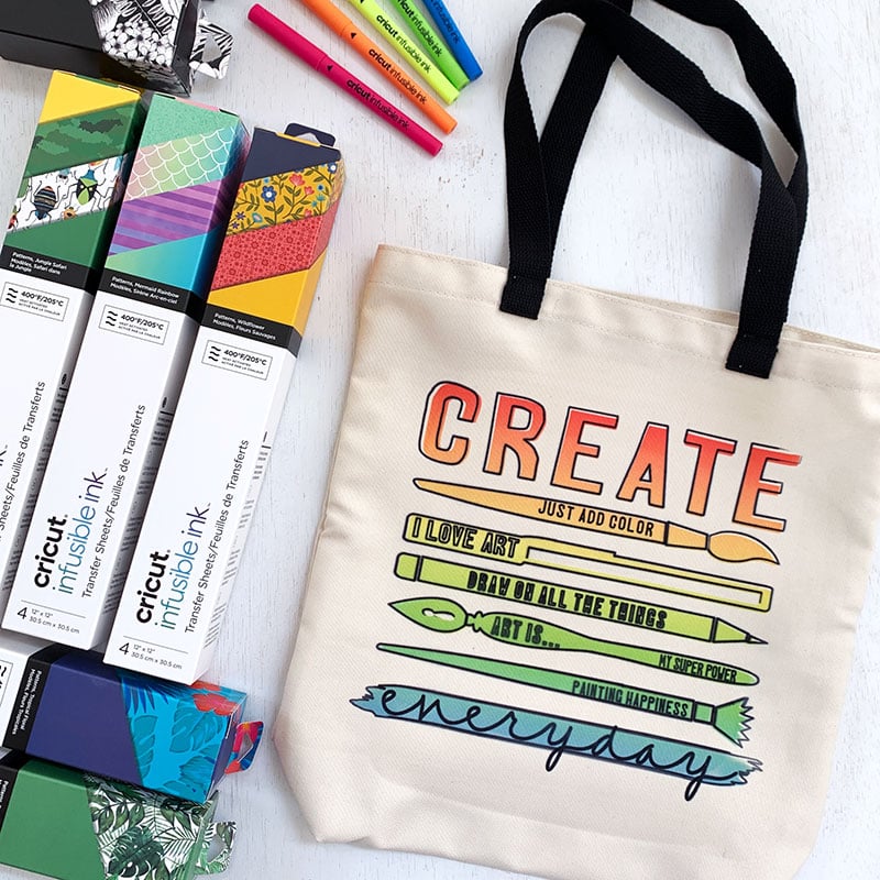 Cricut Infusible Ink & Iron-On Layered Canvas Totes » The Denver Housewife