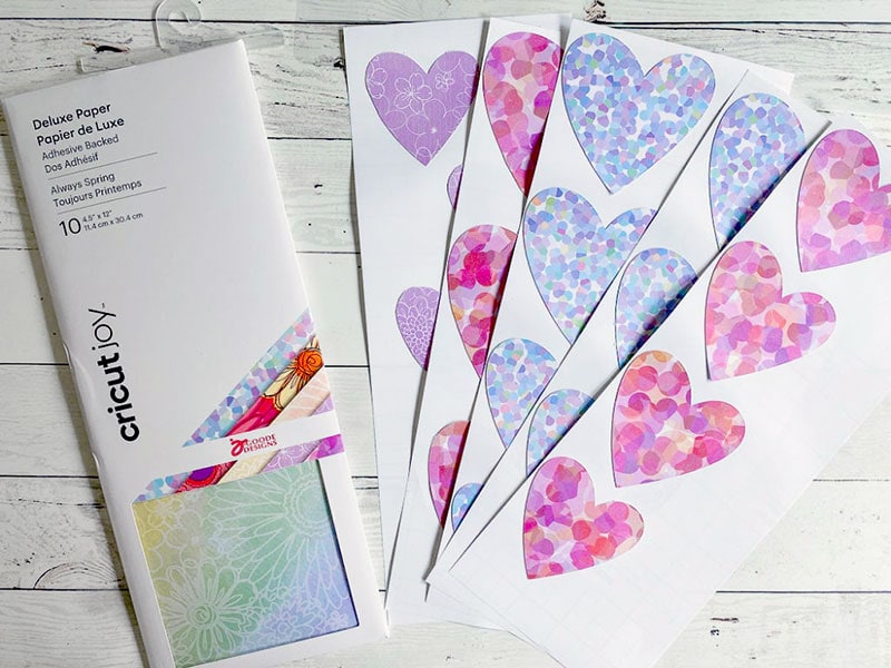 CRICUT JOY ADHESIVE BACKED PAPER PROJECT + HOW TO USE IT! 