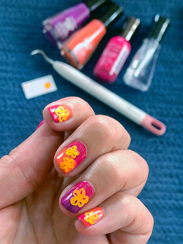 Easy Diy Floral Nail Decals With Vinyl And Cricut 100 Directions