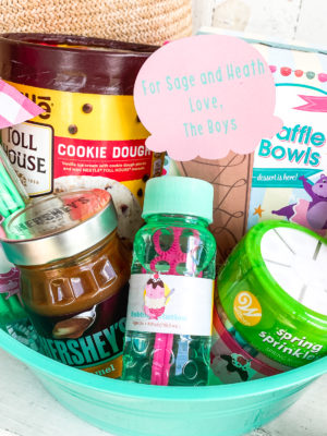 Make Sweet Neighbor Treat Gift Baskets with Your Cricut - 100 Directions