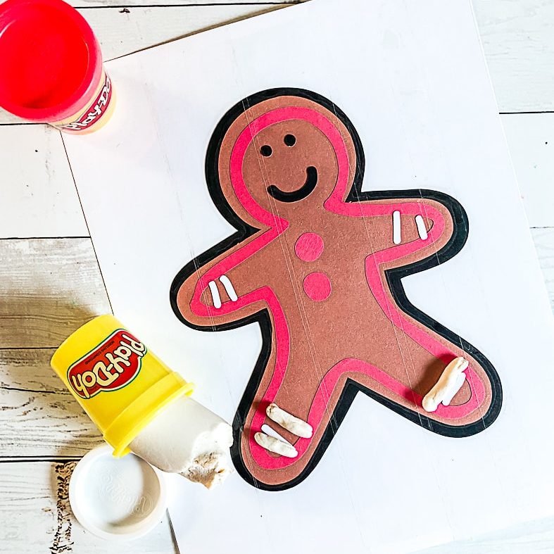 Gingerbread Man Playdoh Mat - YES! we made this