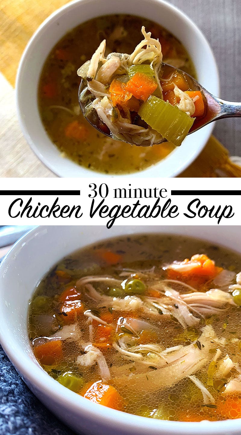 Homemade 30 Minute Chicken Vegetable Soup - 100 Directions
