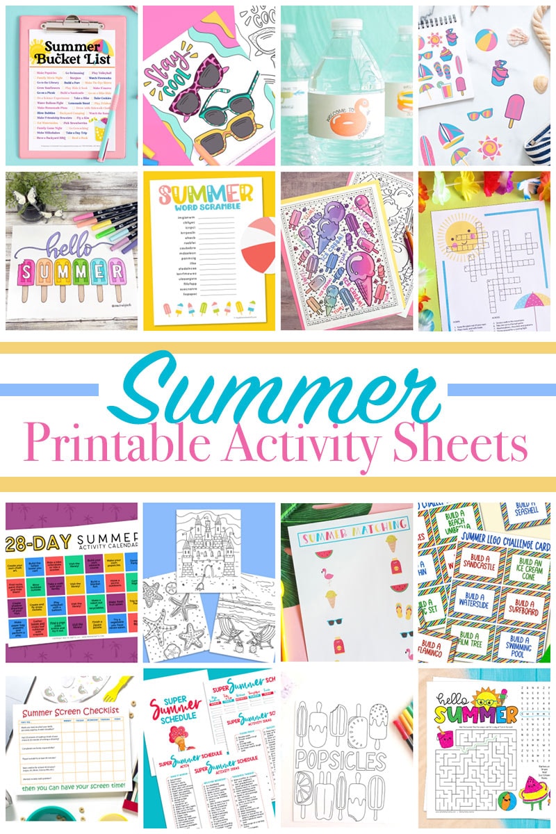 Summer Coloring Pages and Printables - 100 Directions