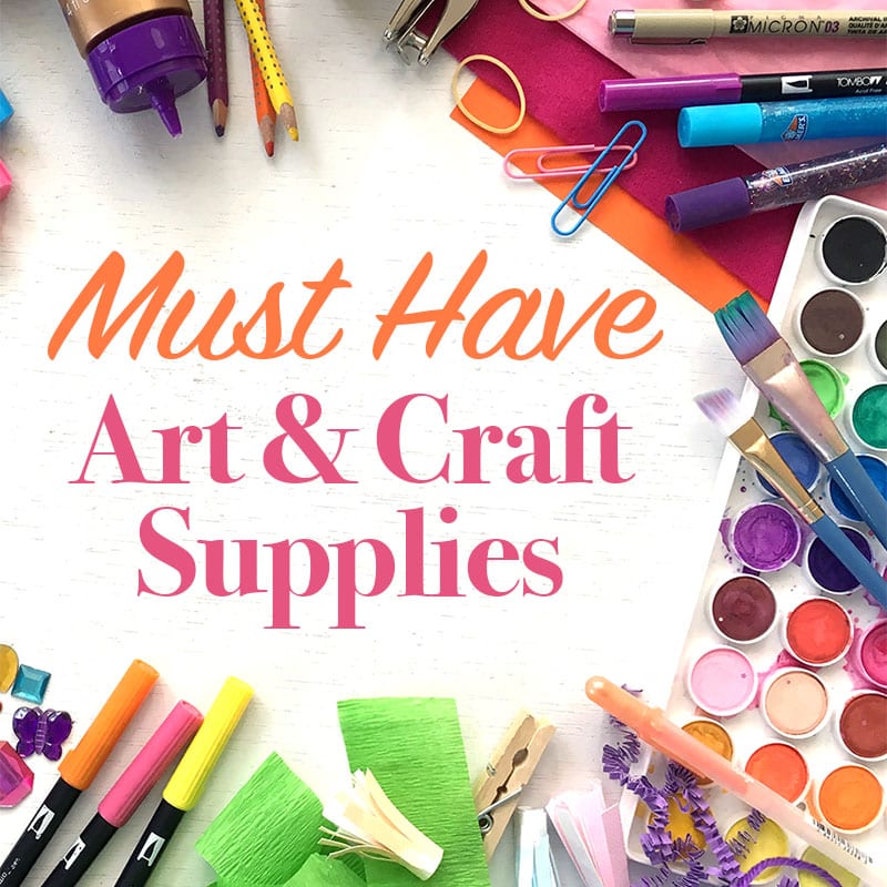 Craft Supplies ranging from the usual to the not so usual.