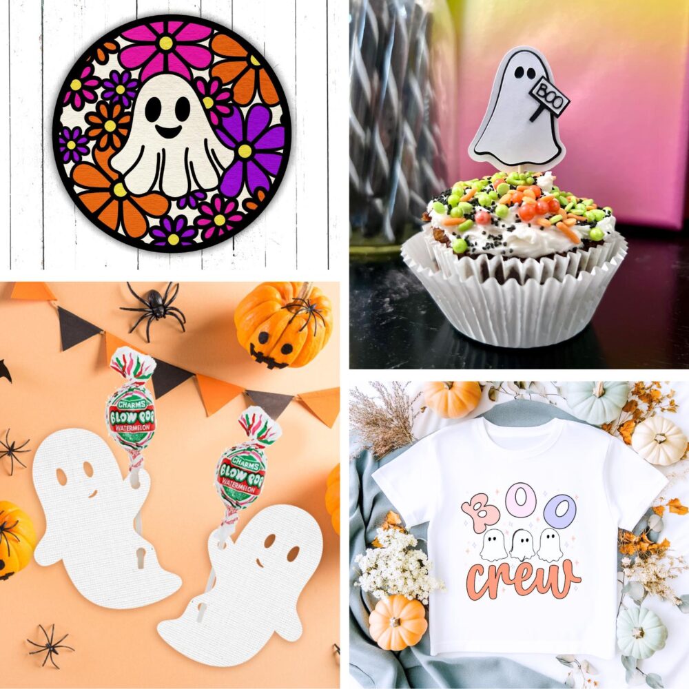 DIY ghost svg files for Cricut crafts