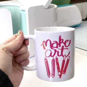 Cricut Mug Press Design with Markers - Crafting in the Rain